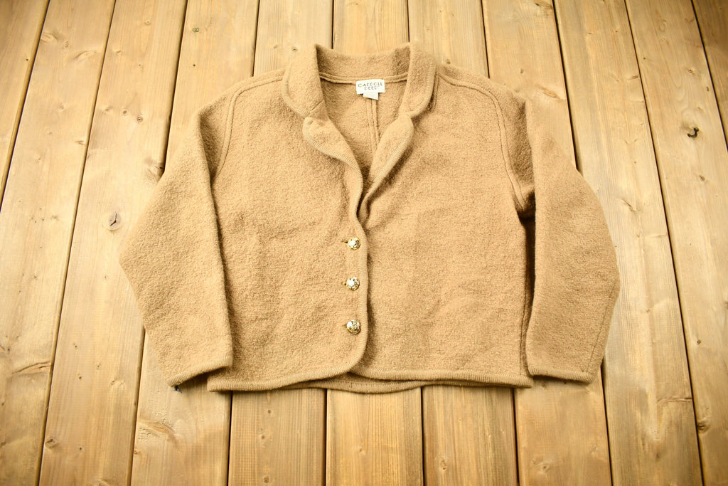 Vintage 1990s Carroll Reed Button Up Cardigan Blazer