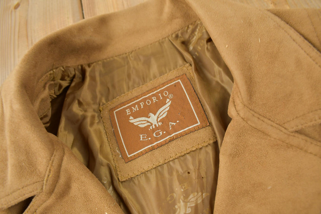 Vintage 1970s Emporio Suede Leather Blazer Jacket