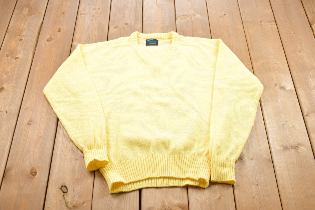 Vintage 1990s Knitted Arrow V-Neck Blazer Collection