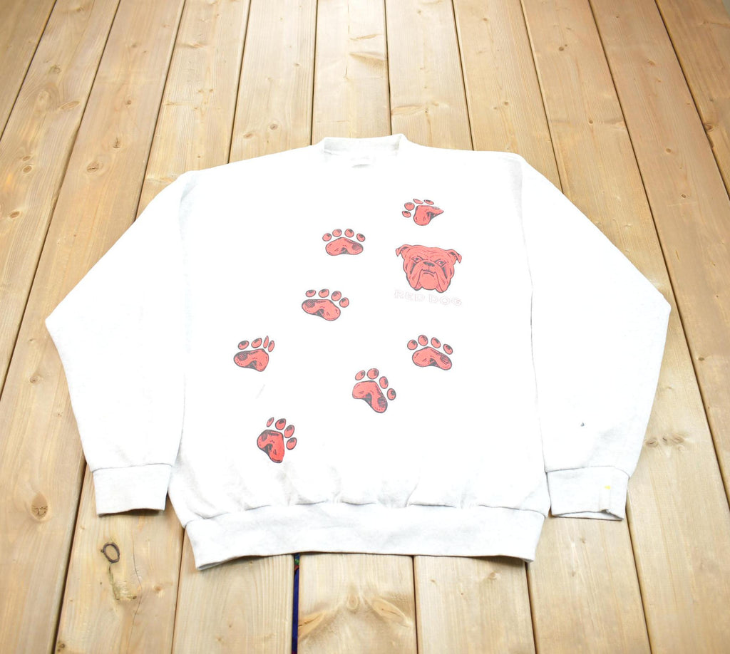 Vintage 1990s Cute U.R Your Own Dog Theme Crewneck Sweater Made In USA