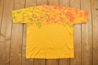 Vintage 1990s Super T's Yellow Tie Dye T-shirt