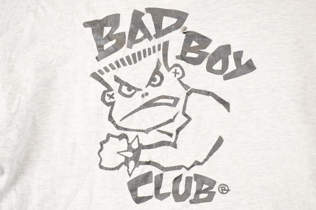 Vintage 1990s Bad Boy Club Graphic Print Crewneck Shirt Mens L
