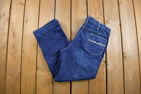 Vintage 1980s Maverick Denim Jeans Size 34 x 29 / Made in USA / American Vintage / Vintage Pants / Western Style