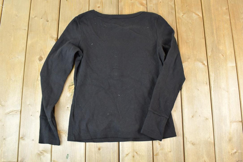 Women Vintage Vigoss Y2K Black Button Up T-Shirt