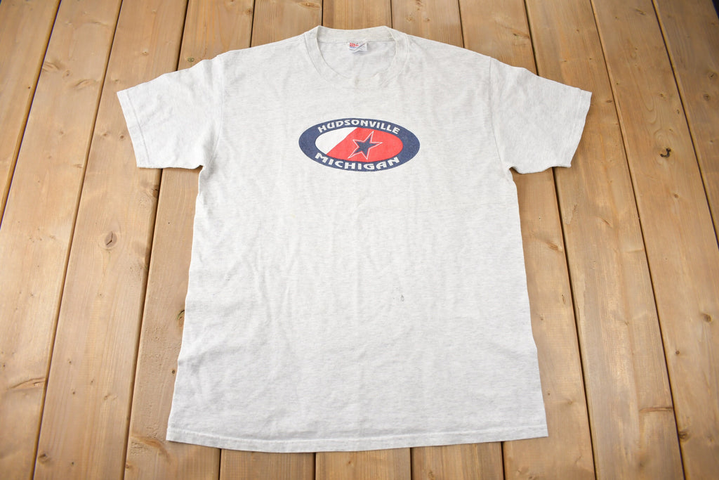 Vintage 1990s Hudsonville Michigan Graphic T Shirt Size L