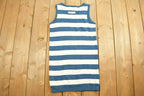 Vintage 1990s Liz Claiborne Striped Knitted Short Sleeve Vest