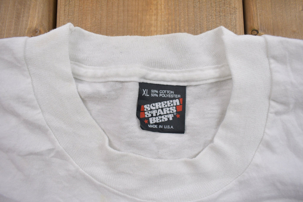 Vintage 1990s "Cancervive" Graphic Screen Stars T Shirt