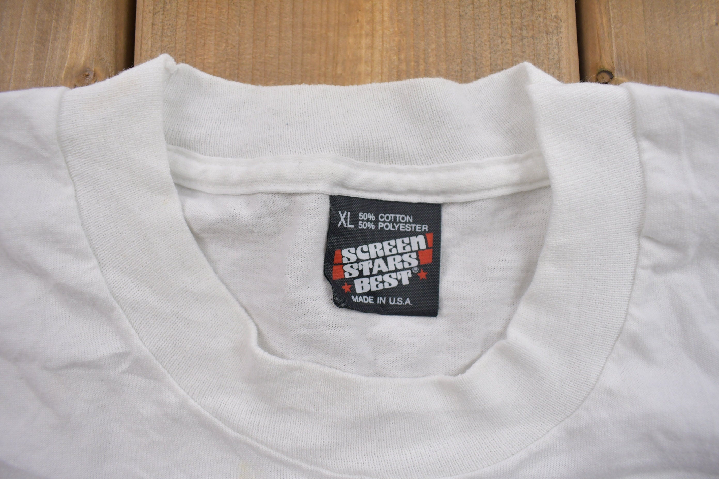 Vintage 1990s "Cancervive" Graphic Screen Stars T Shirt