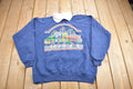 Vintage 1980s Cute Raglan Collared Crewneck Sweater
