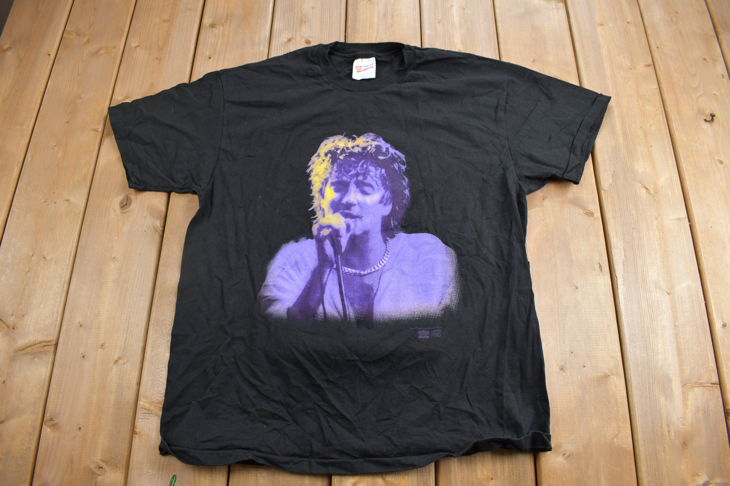 Vintage 1993 Rod Stewart Unplugged Band Tee