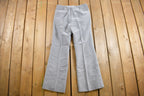 Vintage 1970s Pleated Flared Trousers Size 31 x 29