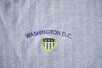 Vintage 1980s Washington DC Pattern Embroidered Souvenir Travel T Shirt Made In USA