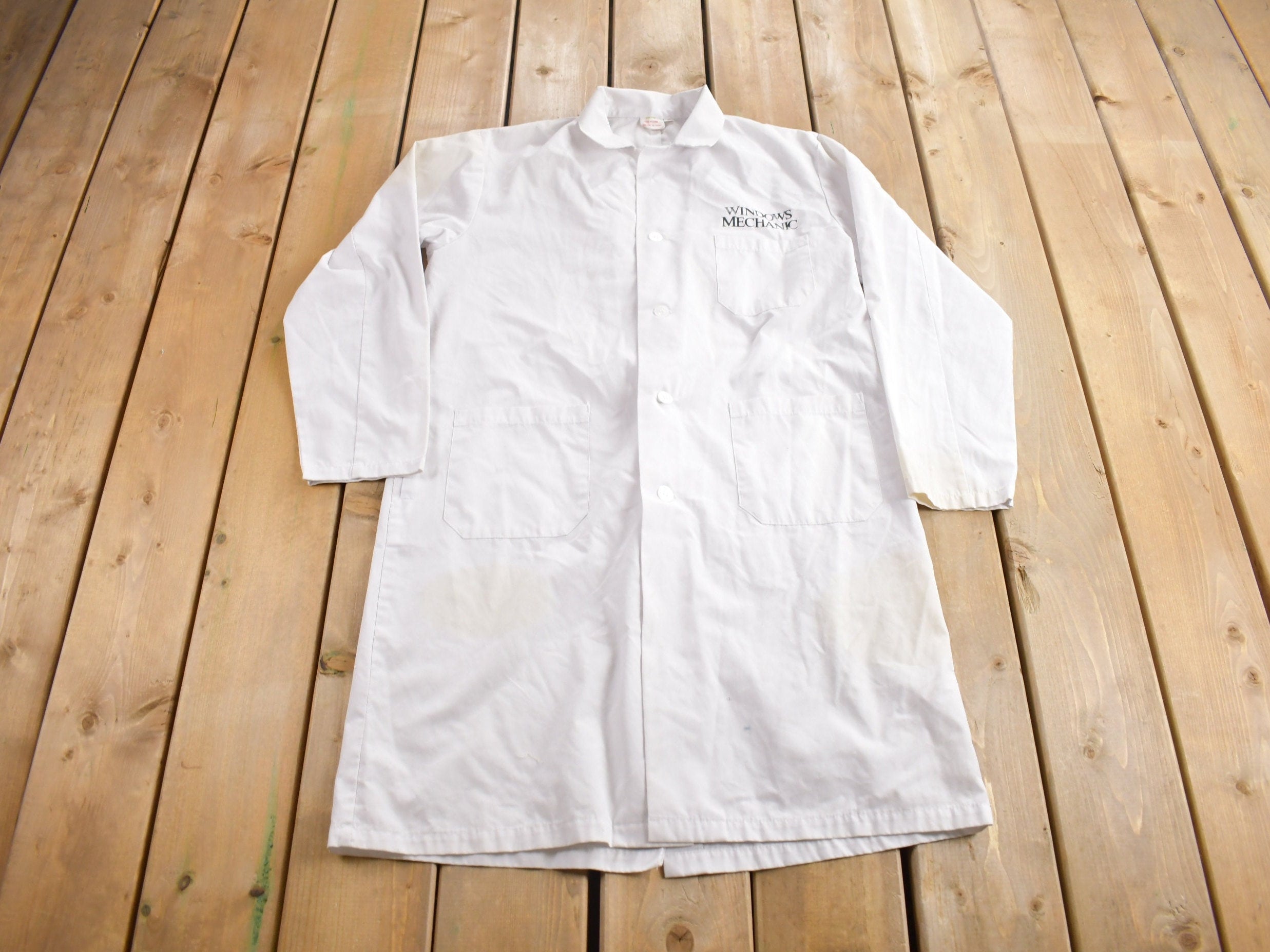 Vintage 1990s Microsoft Windows Mechanic Coat