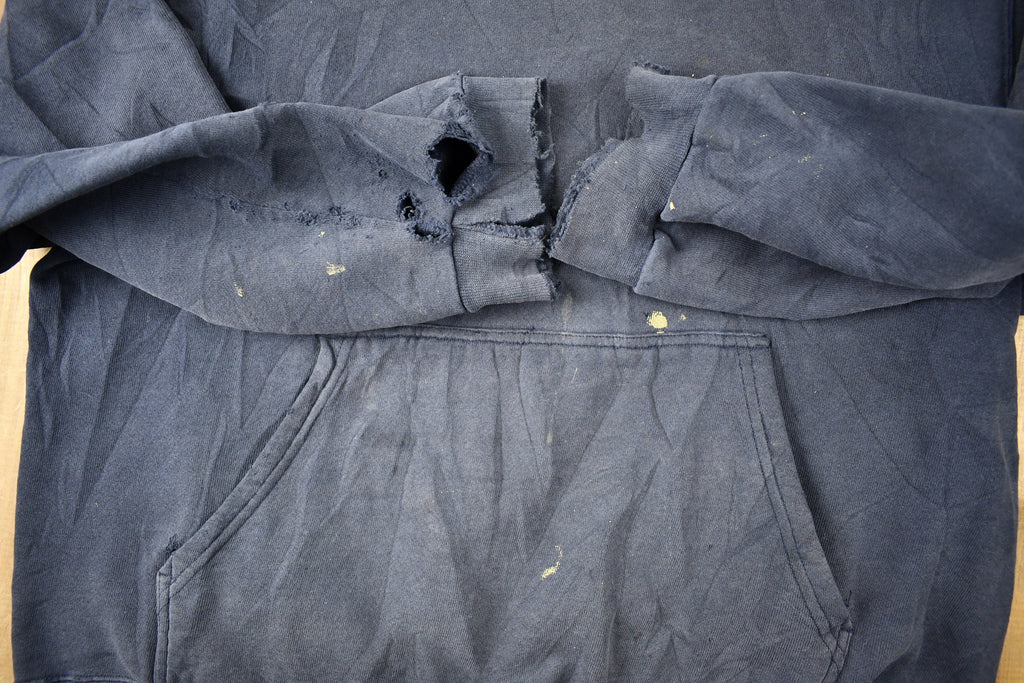 Vintage Y2K Nike Center Swoosh Distressed Hoodie