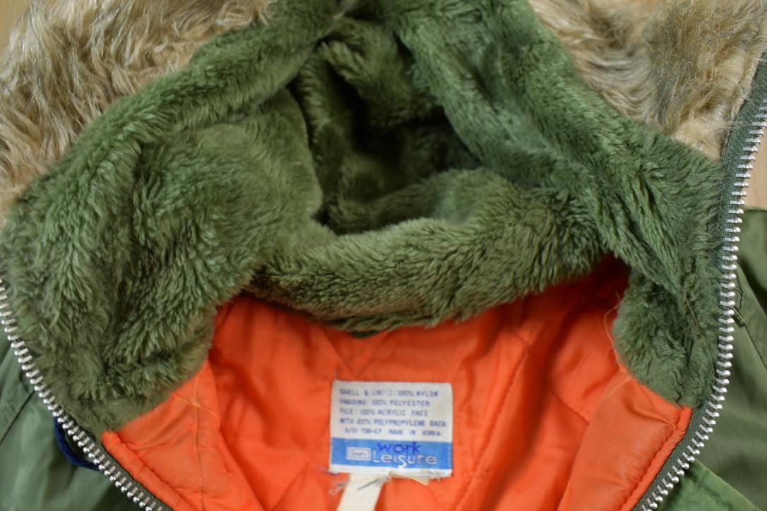Vintage 1970s Sears Fur Hood Winter Parka Jacket