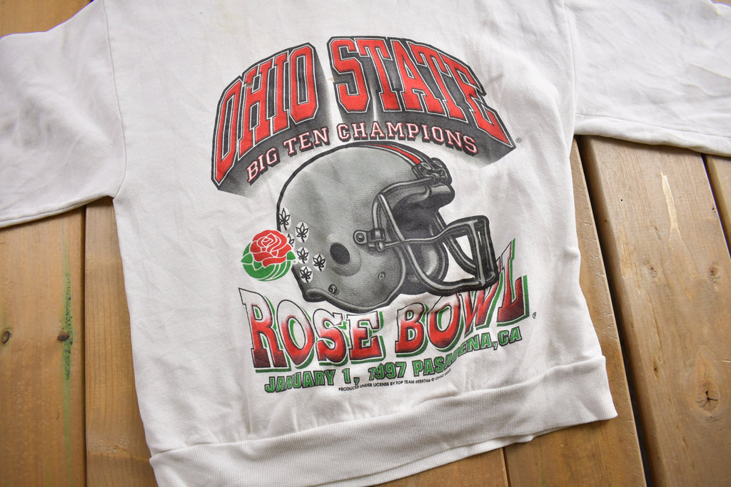 Vintage 1997 Ohio State University Buckeyes Rose Bowl Collegiate Crewneck