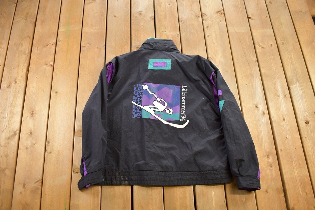 Vintage 1990s Lilliehammer 94' Windbreaker Jacket