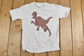 Vintage 1990s Youth Dinosaur Theme Graphic T-Shirt