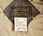 Vintage 1990s Eddie Bauer Genuine Leather Puffer Jacket