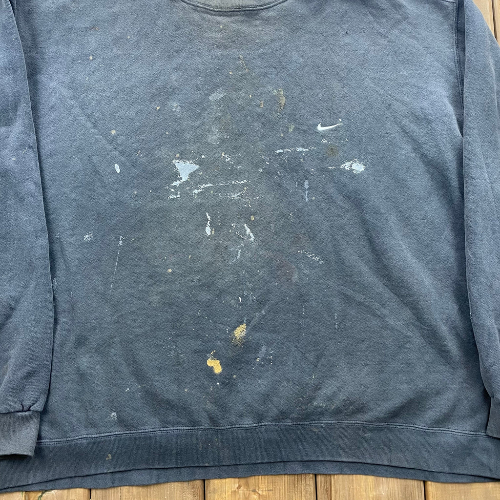 Vintage 1990s Nike Embroidered Mini Swoosh Crewneck