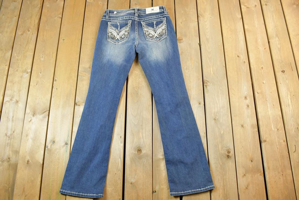 Vintage Y2K Miss Me Bedazzled Low Rise Jeans Size 30x31