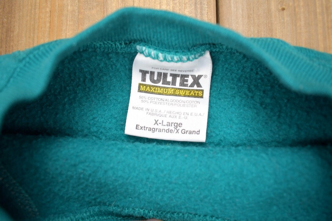 Vintage 1990s Blank Teal Crewneck Sweatshirt