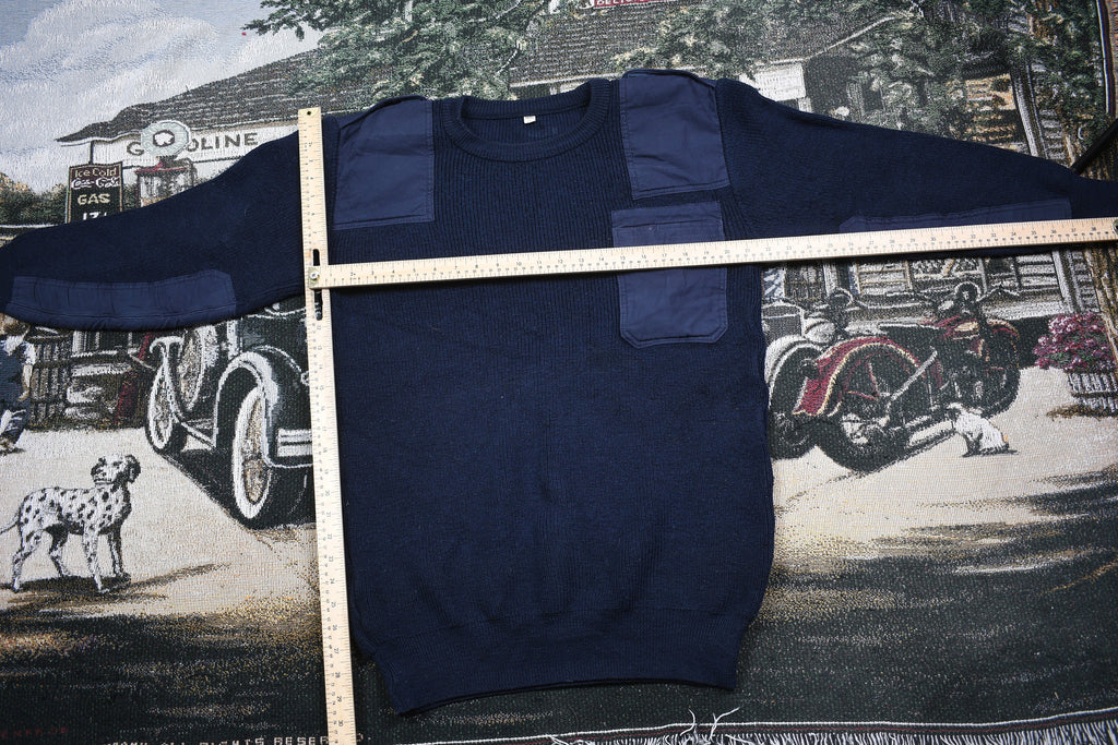 Vintage 1990s Knitted Utility Sweater / Vintage 90s Crewneck / Outdoor & Wilderness / Pullover Sweatshirt / Halten