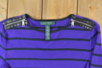 Vintage 1990s Lauren Ralph Lauren Knit Zipper Crewneck Sweater