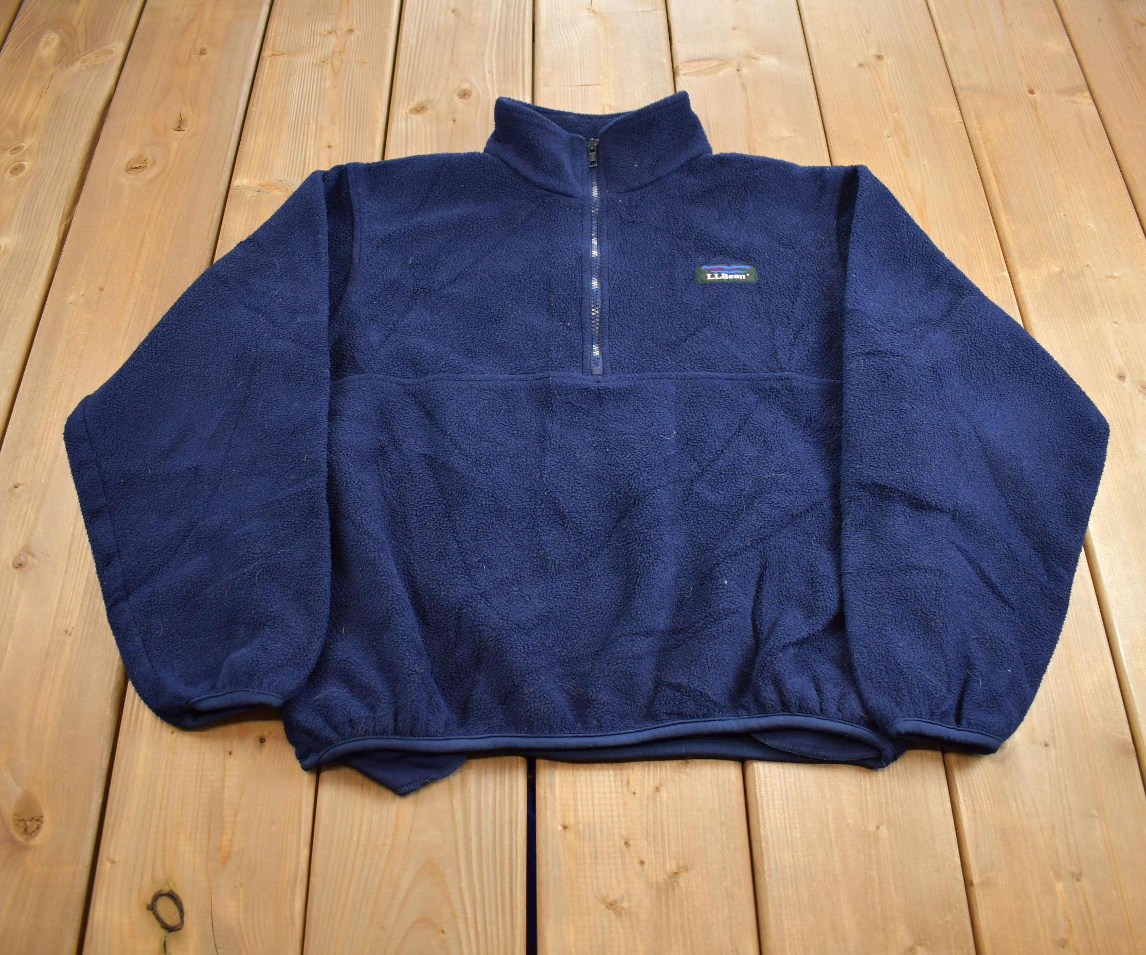 Vintage 1990s L.L Bean Fleece Sweater Made In USA