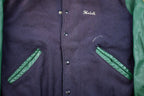Vintage 1990s Delong Golden Oaks Farm Wool Bomber Jacket