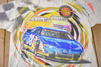 Vintage 1997 Winston Cup NASCAR All Over Print Racing Graphic T-Shirt Made In USA