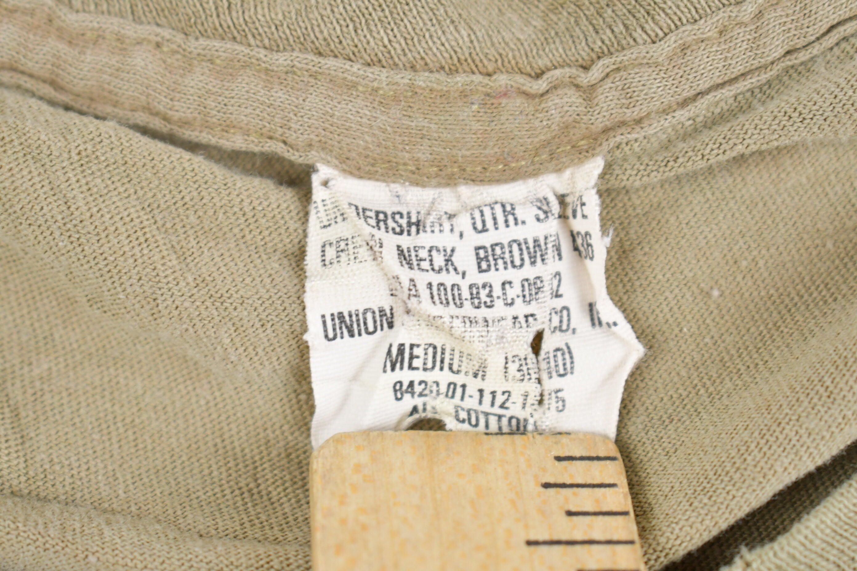 Vintage 1980s Blank Beige T Shirt