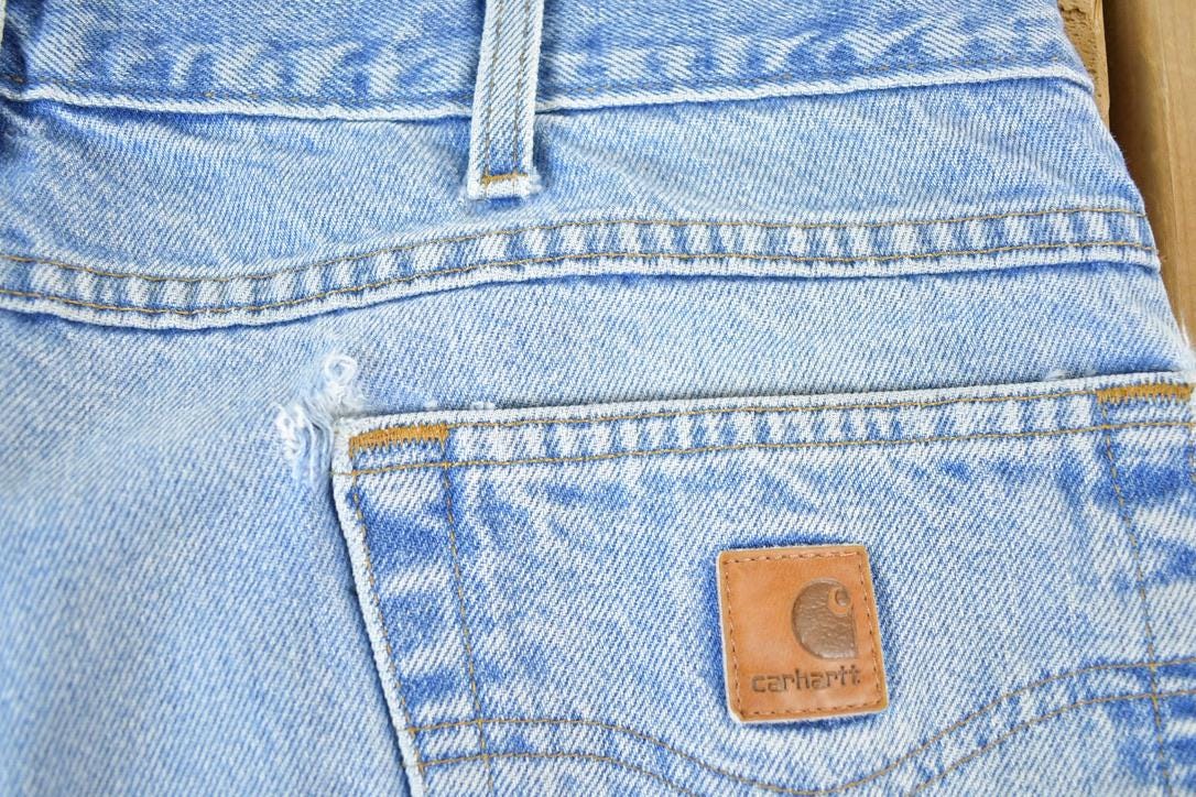 Vintage 1990s Carhartt Denim Work Jeans Size 34 x 29