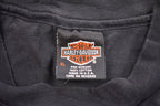 Vintage 1990s Carlton Harley Davidson Mantua Ohio Graphic T-Shirt