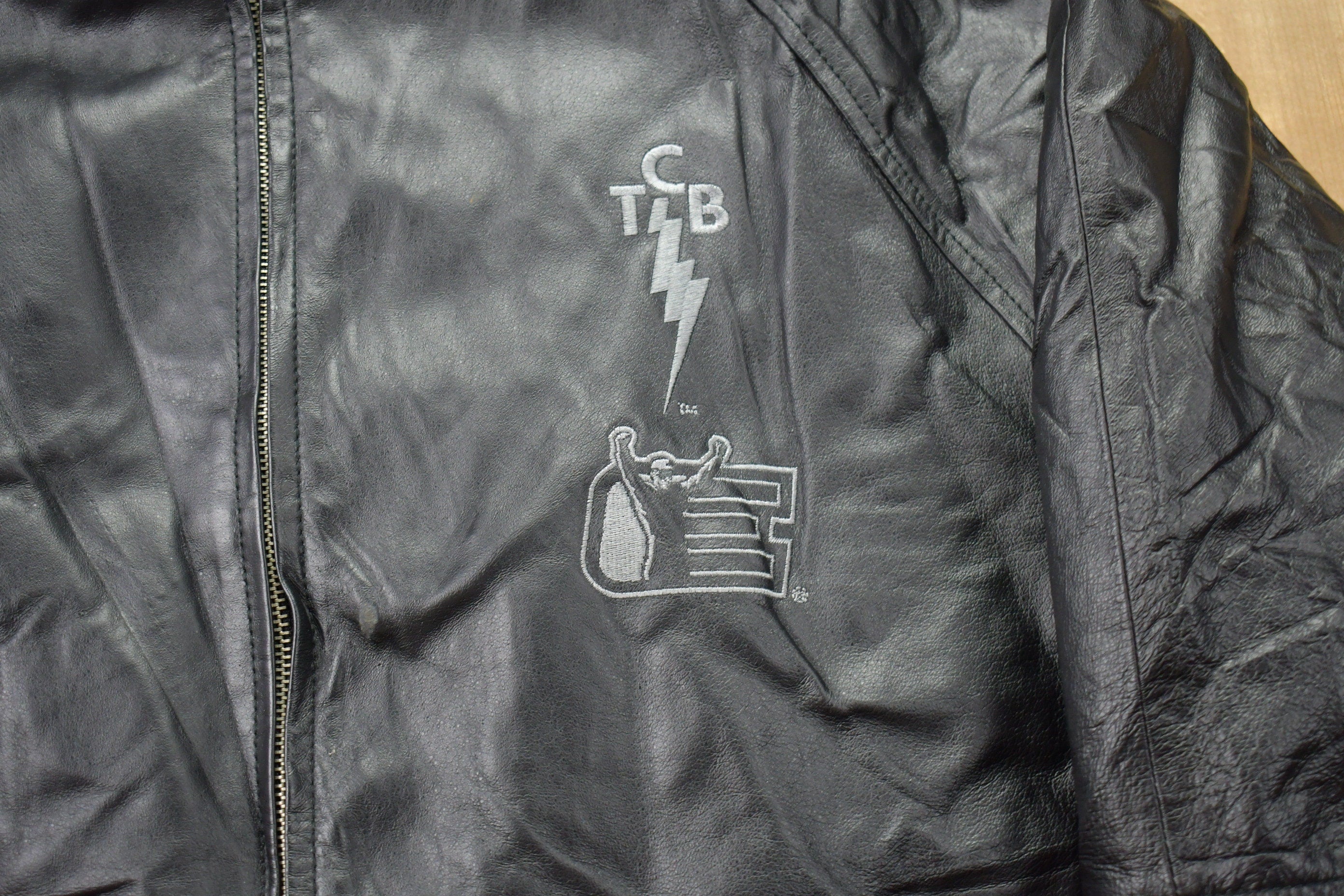 Vintage 1990s Chase Authentics Leather Jacket