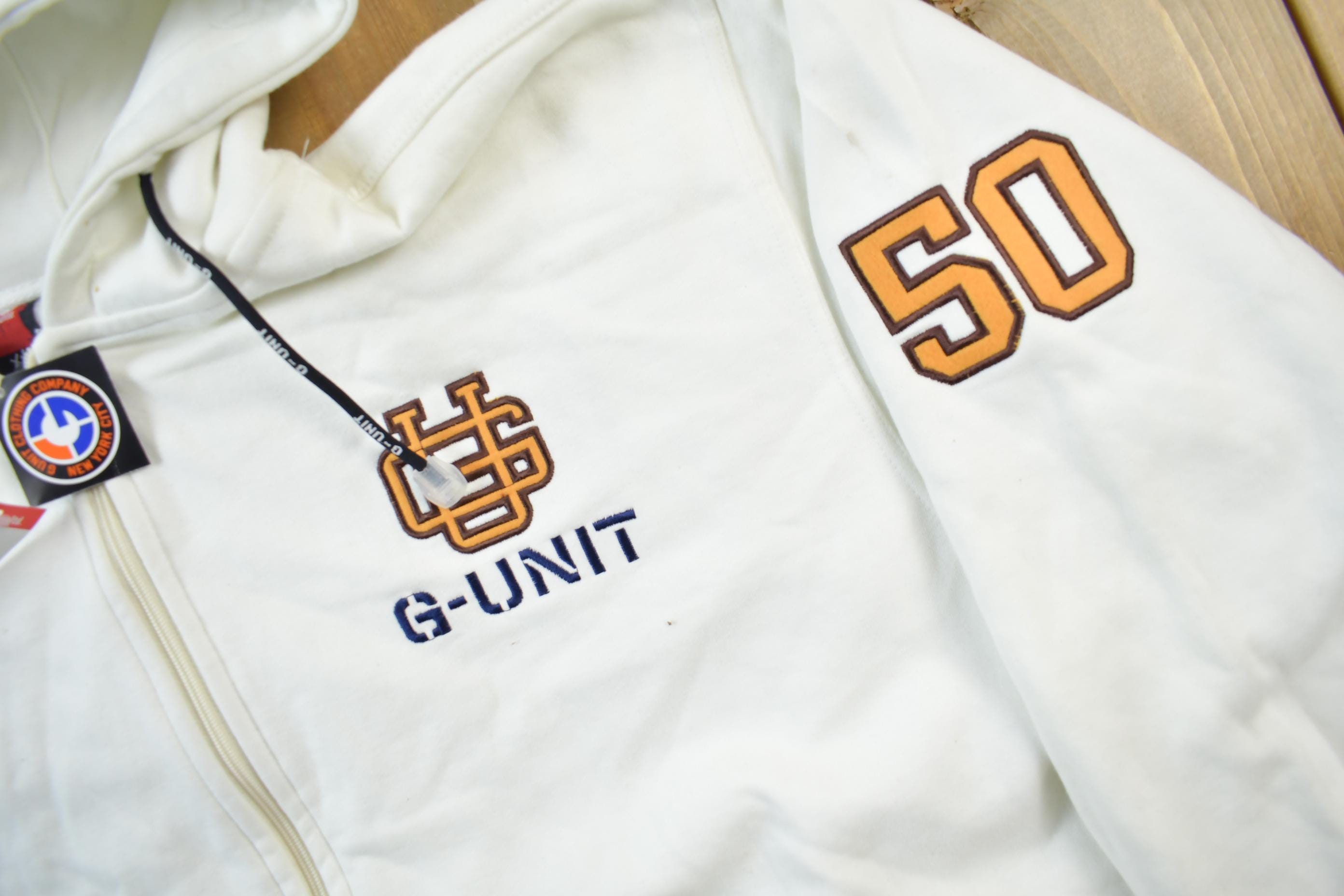 Vintage Deadstock Y2K G-Unit Ecko Embroidered Zip Up Hoodie Size XXL