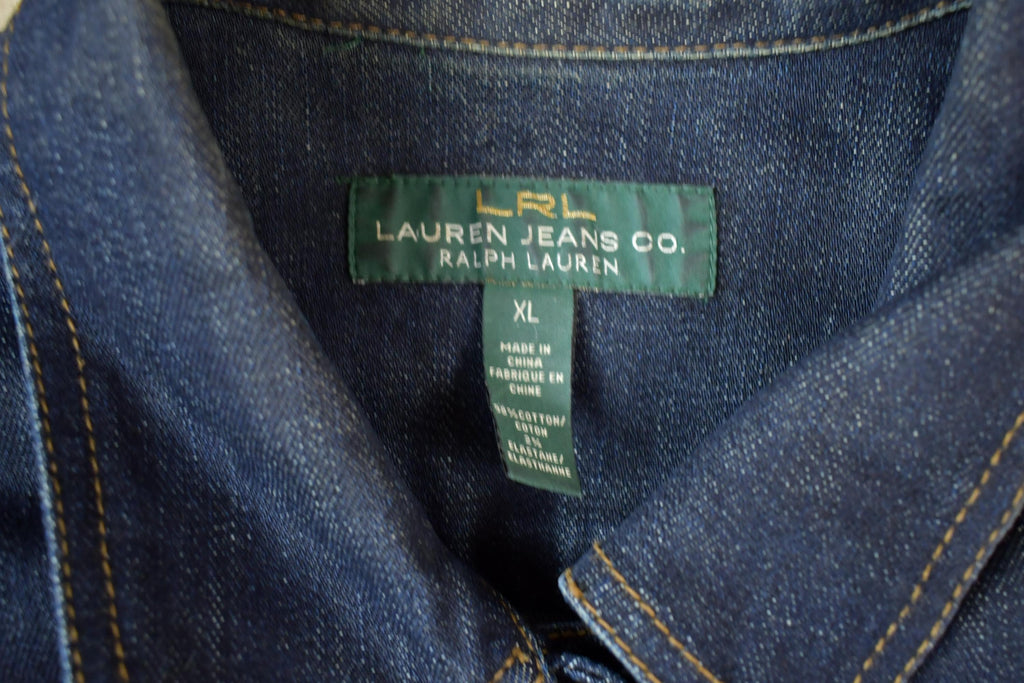 Vintage 1990s Lauren Jeans Co Ralph Lauren Jean Jacket Made In USA