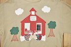 Vintage 1990s Cute Farmhouse Embroidered Crewneck Sweater