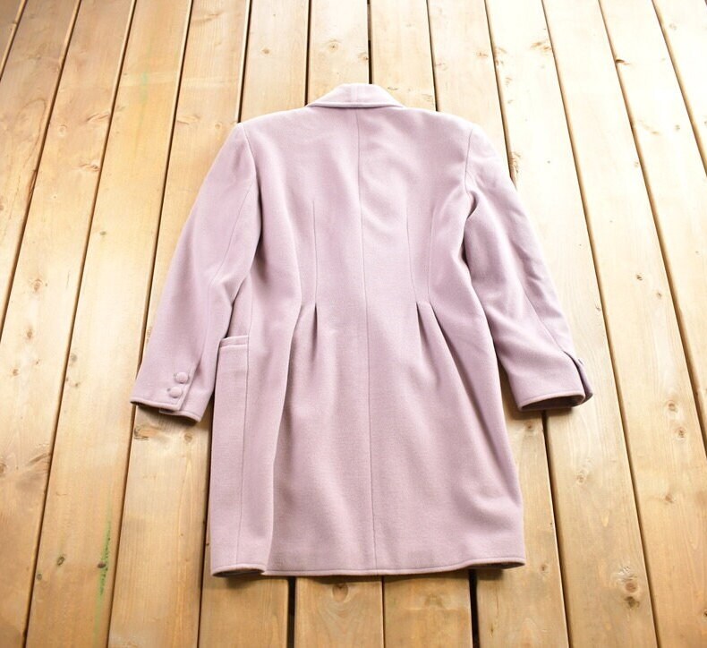 Vintage 1980s Chiara Boni Lavender Wool Button Up Jacket Size 44