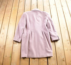 Vintage 1980s Chiara Boni Lavender Wool Button Up Jacket Size 44