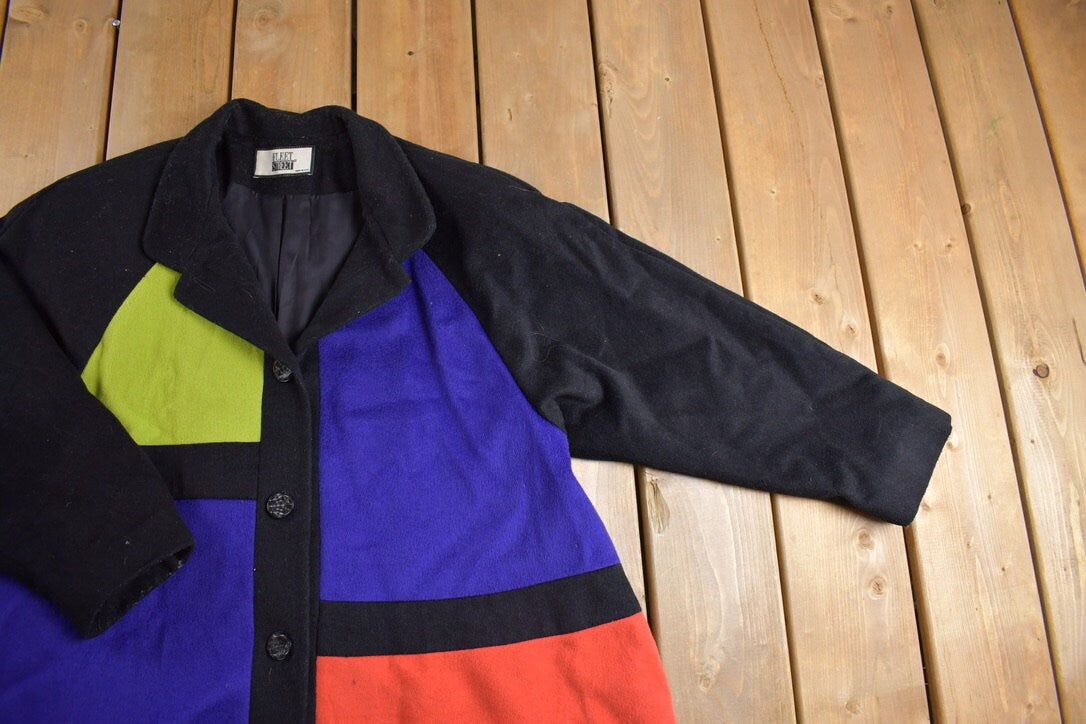 Vintage 1990s Fleet Street Pattern Wool Jacket
