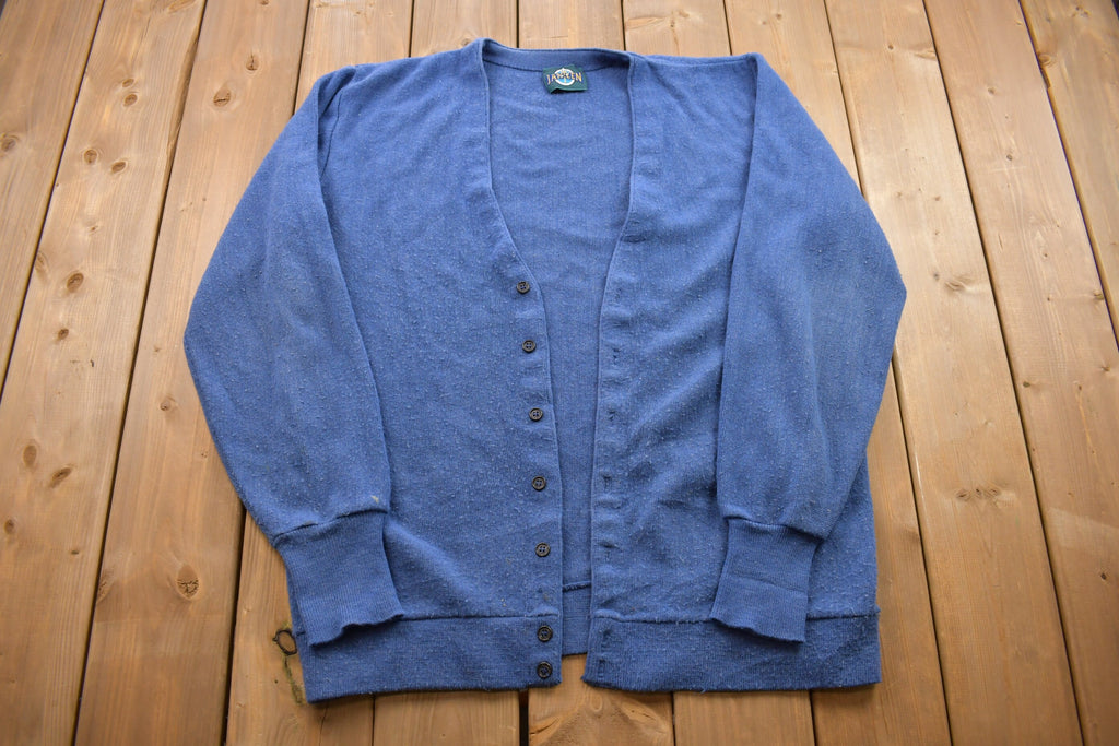 Vintage 1980s Jantzen Knitted Cardigan Sweater