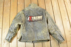 Vintage 1990s Leather Extreme Fitness Jacket Made In USA