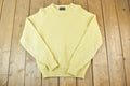 Vintage 1990s Spring Street Knitters Cable Knit Abstract Pattern Crewneck Sweater Made In USA