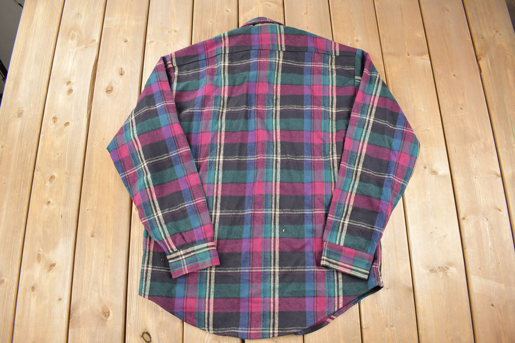 Vintage 1990s Codet Plaid Button Up Shirt
