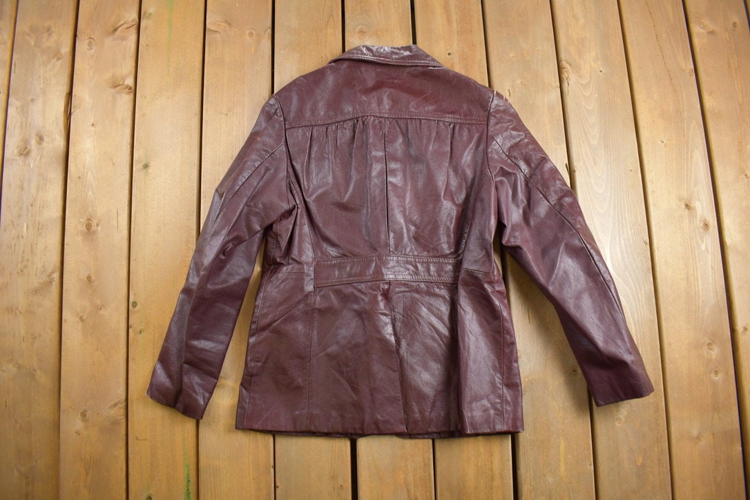 Vintage 1980s Wilsons Brown Leather Jacket