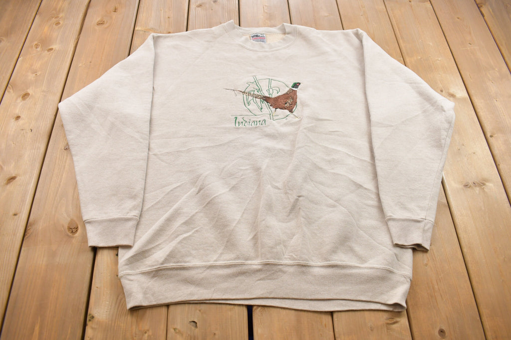 Vintage 1990s Indiana Pheasant Crewneck Sweatshirt