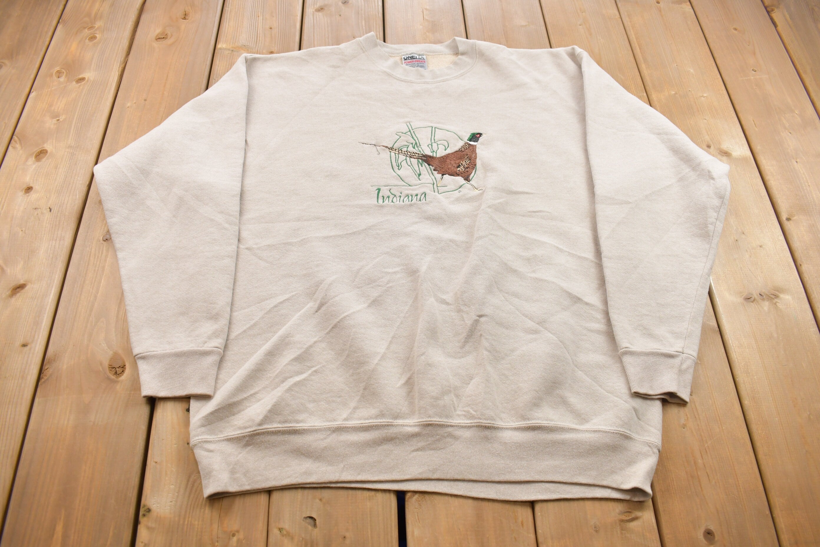 Vintage 1990s Indiana Pheasant Crewneck Sweatshirt
