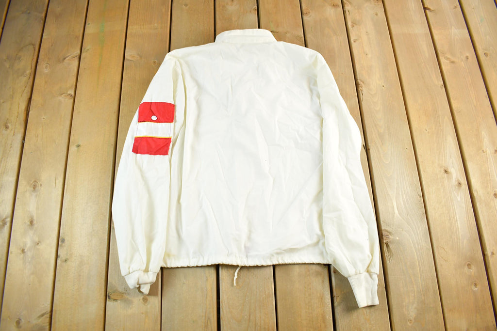 Vintage 1980s Nascar Winston Cup Windbreaker Zip Up Jacket Men's Large