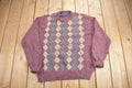 Vintage 1990s Pendleton Country Traditional 100% Virgin Wool Knit Crewneck Sweater